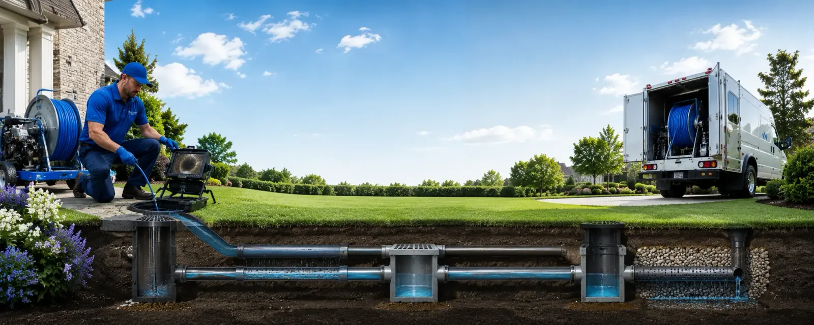 Outdoor drain cleaning information for Warren Center, PA